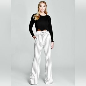 Marciano | Wide-leg Striped Trousers